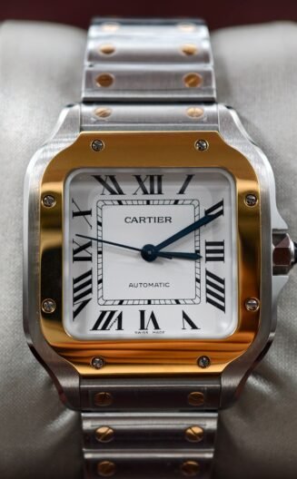 Cartier Santo 35mm Two-tone White dial BVF