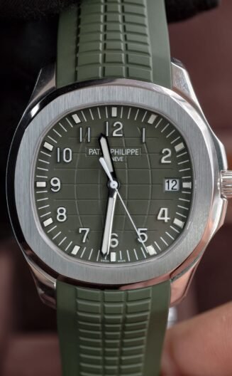 DDF aquanaut 5168g green dial with gold plated sw suit